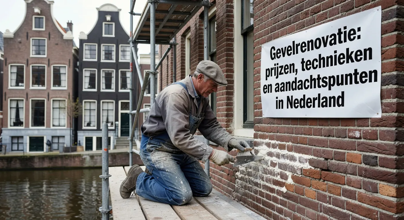 Gevelrenovatie: prijzen, technieken en aandachtspunten in Nederland
