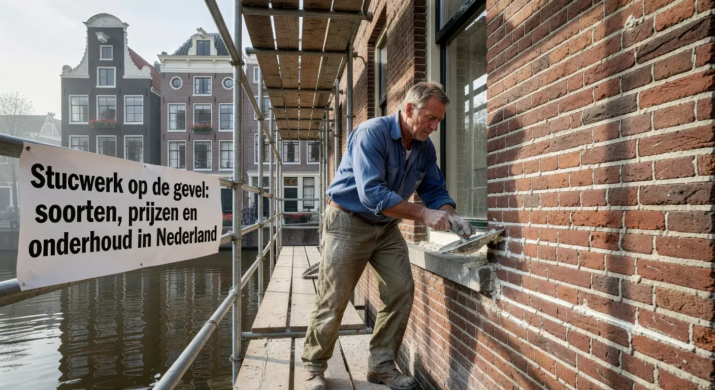 Stucwerk op de gevel: soorten, prijzen en onderhoud in Nederland