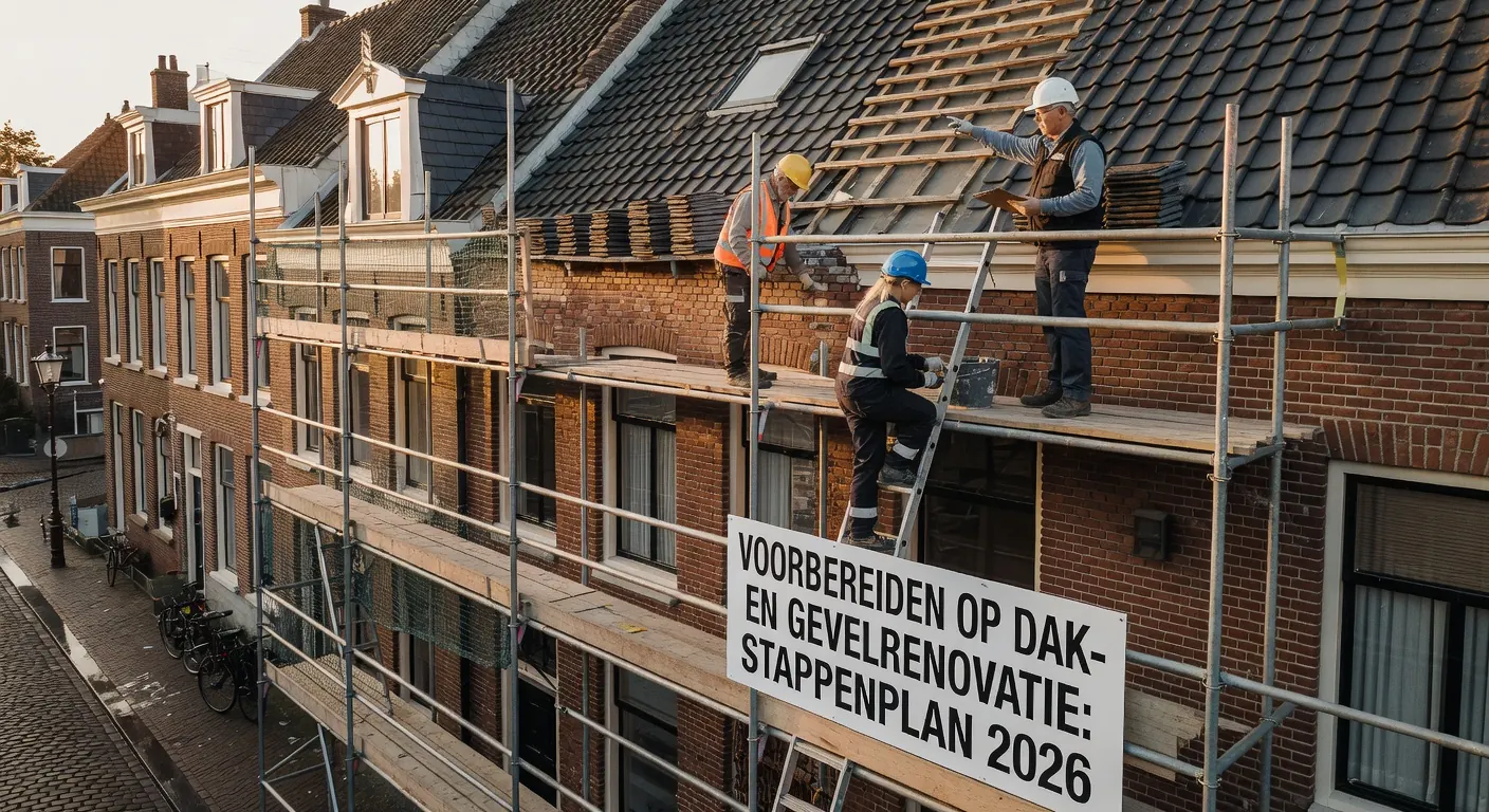 Voorbereiden op dak- en gevelrenovatie: stappenplan 2026