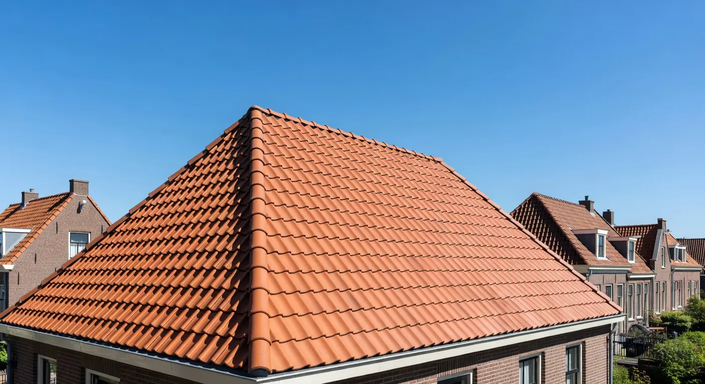 Illustratie van dak en gevel installatie