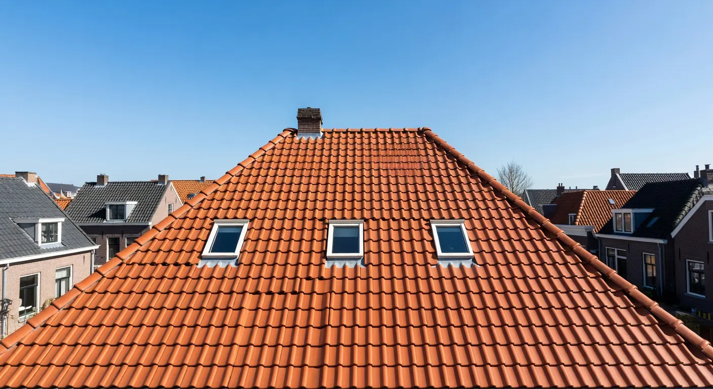 Illustratie van dak en gevel werking en installatie